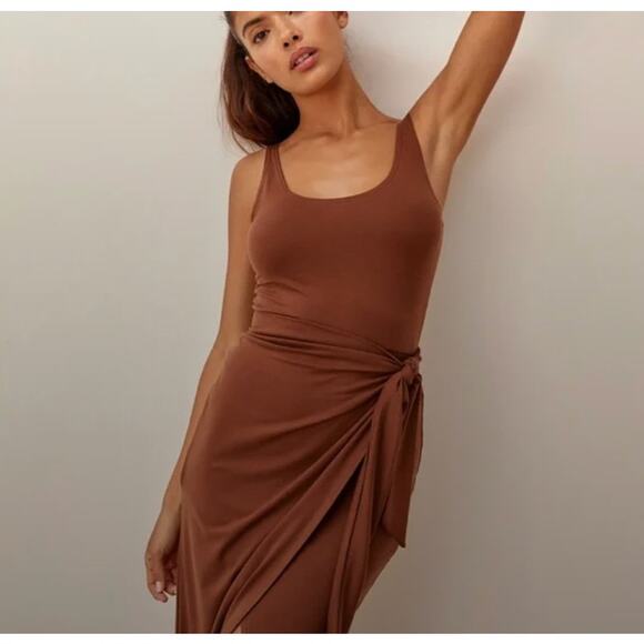 Reformation Kaila Knit Wrap Dress Size Small - Picture 1 of 7